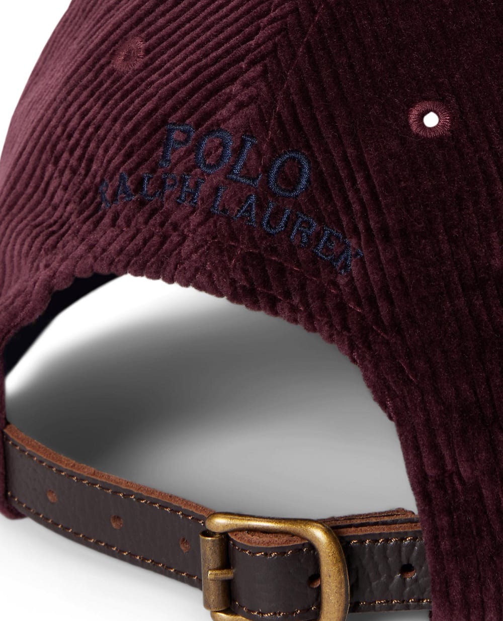 Кепка вельветовая Polo Ralph Lauren 710847175008, бордовый цвет • Купить в интернет-магазине Kameron