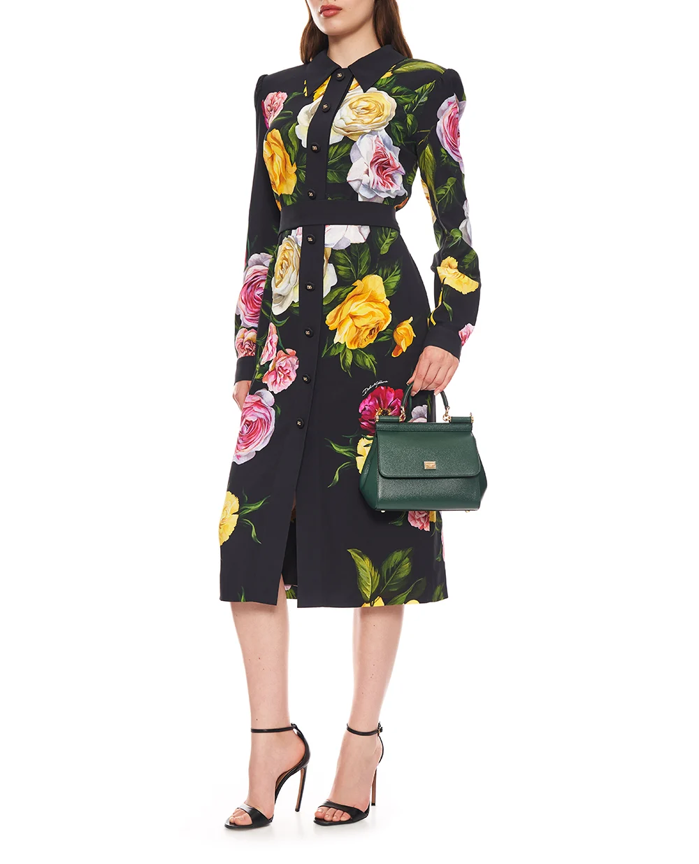 Платье Dolce&Gabbana F6TLDT-FSRPH, черный цвет • Купить в интернет-магазине Kameron