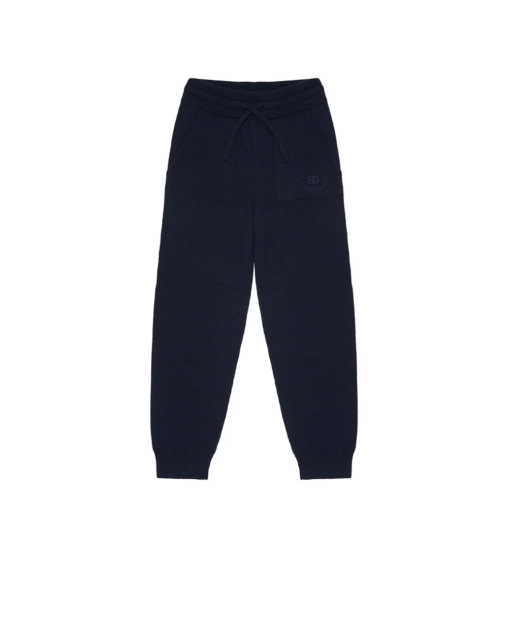 Детские брюки из шерсти и кашемира (костюм) Dolce&Gabbana Kids L4KP13-JDVGS-B, синий цвет • Купить в интернет-магазине Kameron