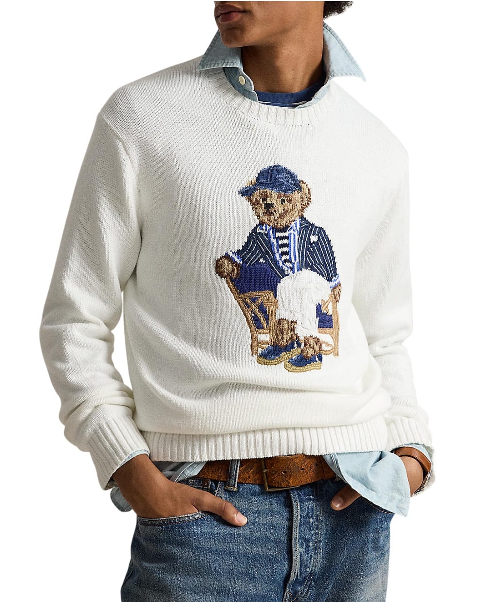 Светр Polo Bear Polo Ralph Lauren 710B19758001, білий колір • Купити в інтернет-магазині Kameron
