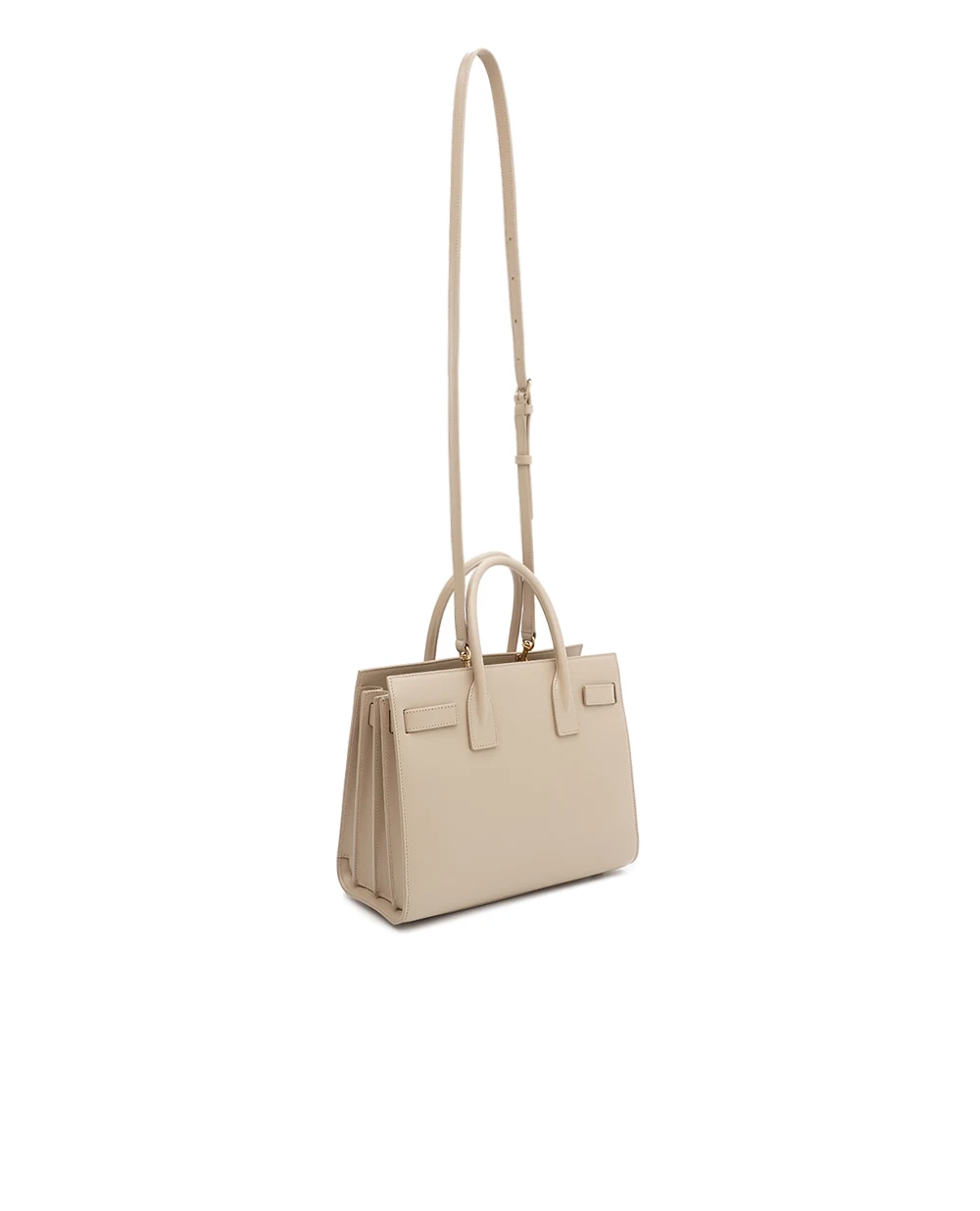 Cумка Sac De Jour BABY из телячьей кожи Saint Laurent 421863-02G9W, бежевый цвет • Купить в интернет-магазине Kameron