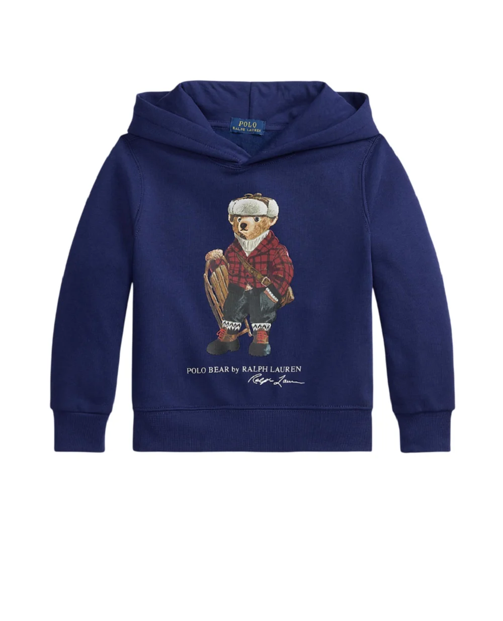 Детский худи Polo Bear из флиса Polo Ralph Lauren Kids 322981262001, синий цвет • Купить в интернет-магазине Kameron