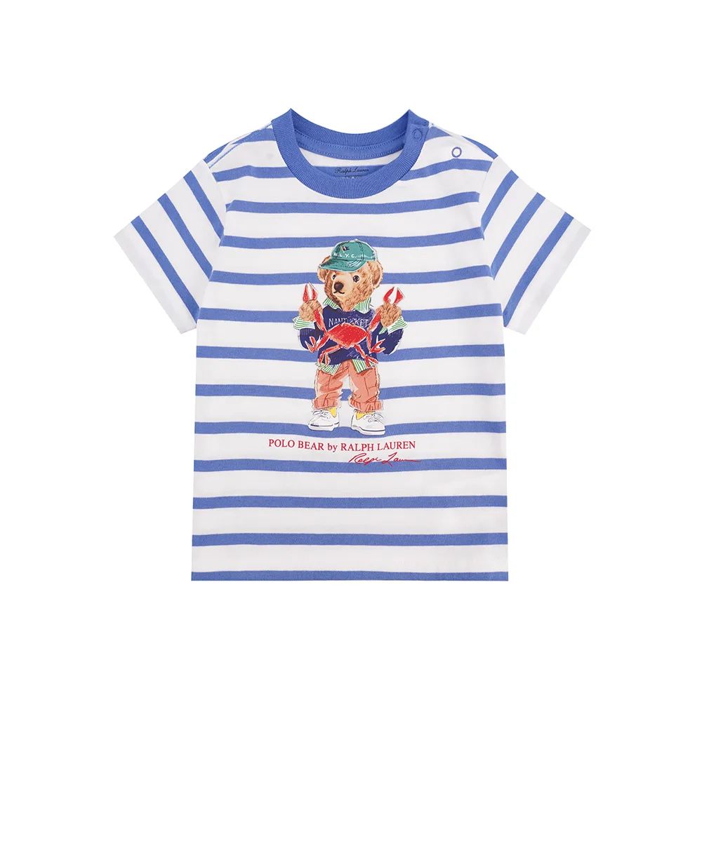 Детская футболка Polo Bear Polo Ralph Lauren Kids 320965904001, белый цвет • Купить в интернет-магазине Kameron