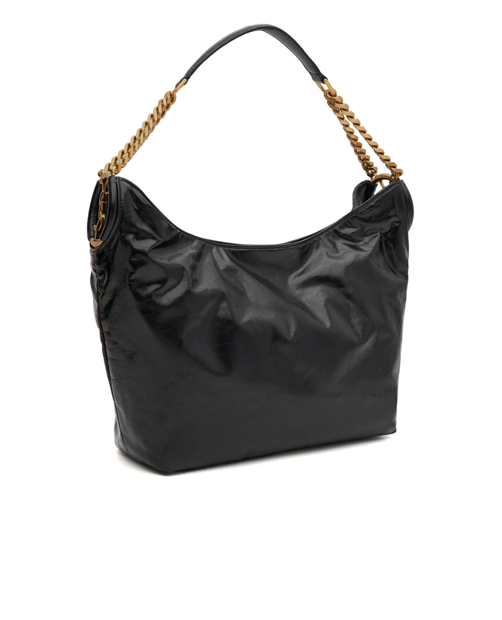 Сумка HORTENSE Small из телячьей кожи Saint Laurent 871222-AAGOL, черный цвет • Купить в интернет-магазине Kameron