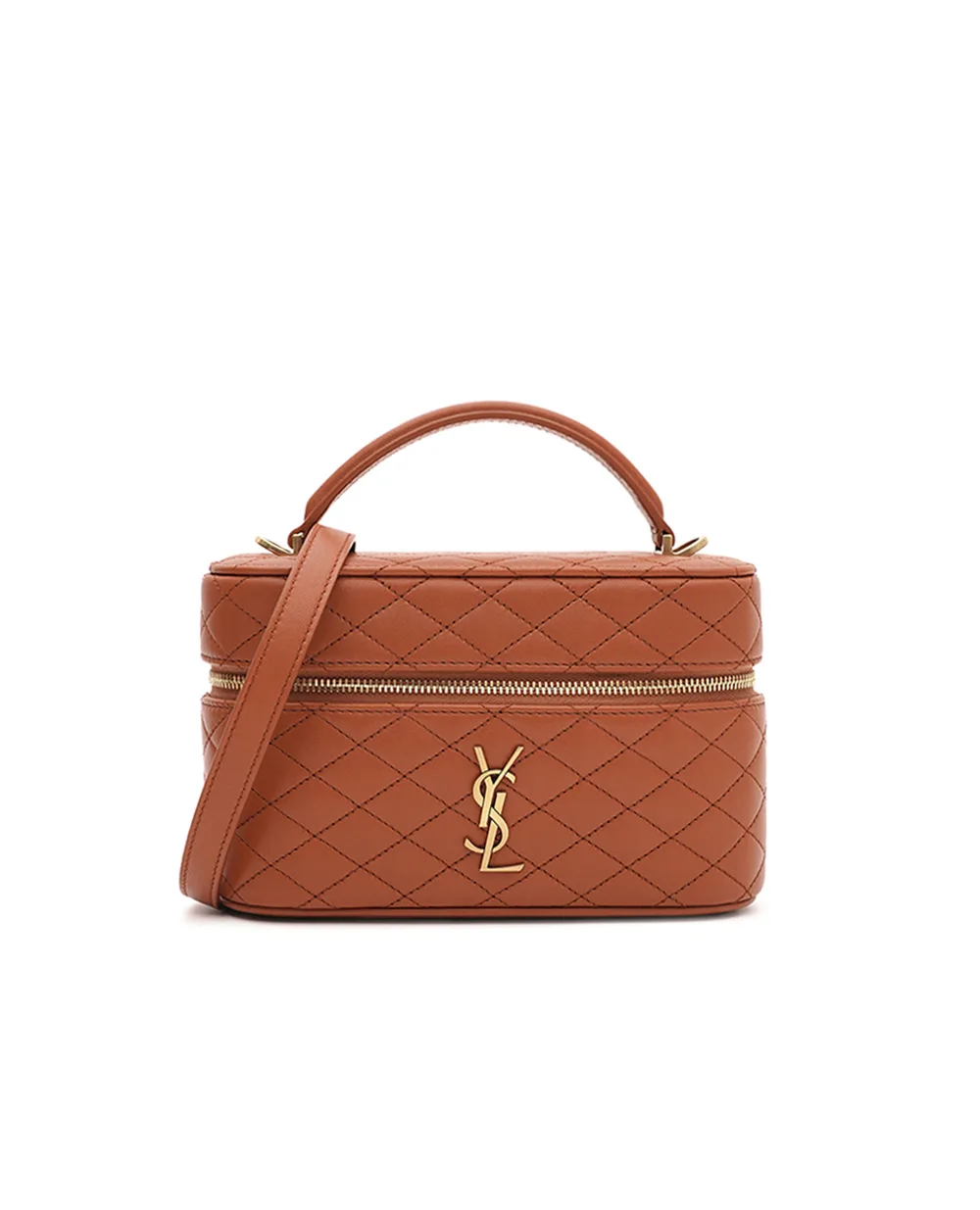 Сумка GABY из овечьей кожи Saint Laurent 766731-1EL07, оранжевый цвет • Купить в интернет-магазине Kameron