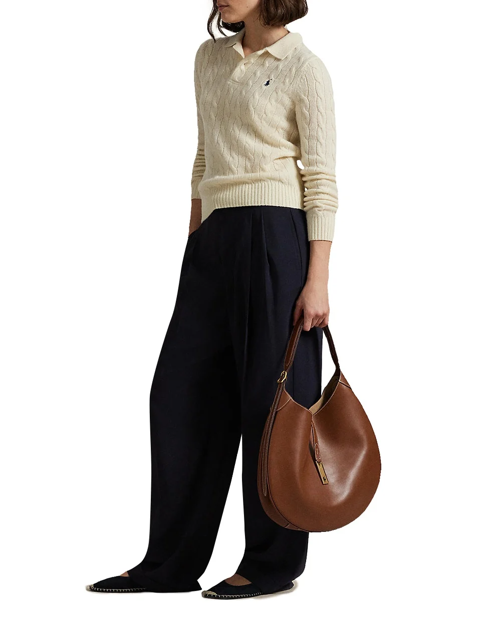 Свитер из шерсти Polo Ralph Lauren 211972132001, кремовый цвет • Купить в интернет-магазине Kameron