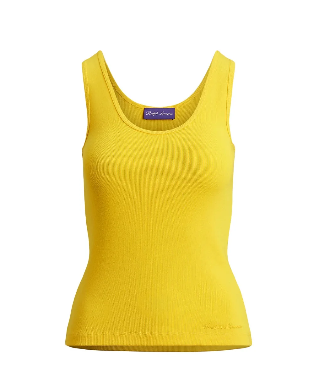 Майка Ellis у рубчик Ralph Lauren Collection 290965861013, жовтий колір • Купити в інтернет-магазині Kameron