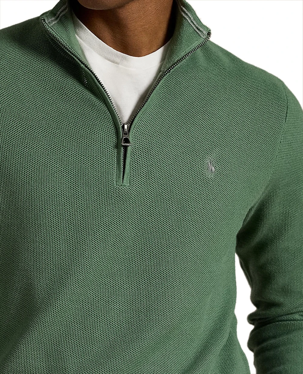 Джемпер на молнии Polo Ralph Lauren 710932304522, зеленый цвет • Купить в интернет-магазине Kameron