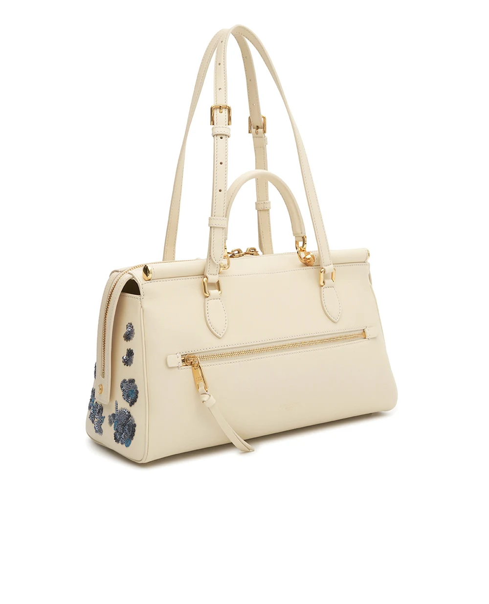 Сумка Vittoria Medium с вышивкой из телячьей кожи Dolce&Gabbana BB7844-A0656, бежевый цвет • Купить в интернет-магазине Kameron