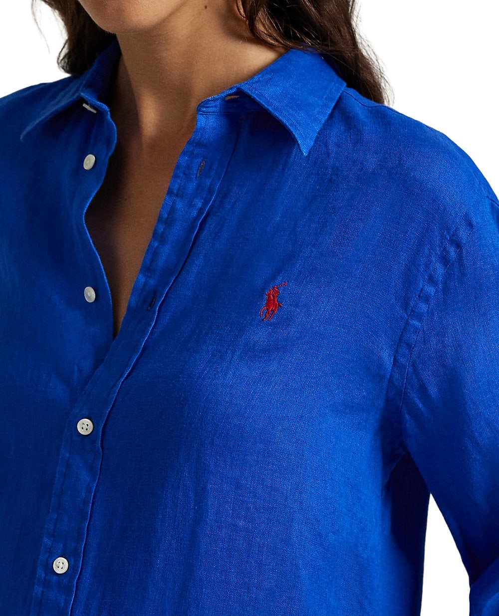 Лляна сорочка Polo Ralph Lauren 211970730501, синій колір • Купити в інтернет-магазині Kameron