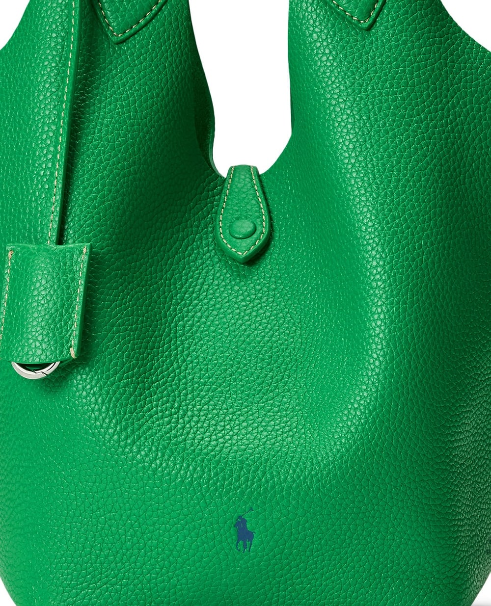 Сумка-тоут Polo Play з телячої шкіри Polo Ralph Lauren 428938031010, зелений колір • Купити в інтернет-магазині Kameron