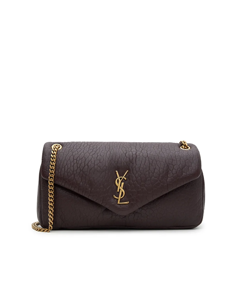 Кожаная сумка Сalypso Saint Laurent 800916-AACYT, коричневый цвет • Купить в интернет-магазине Kameron