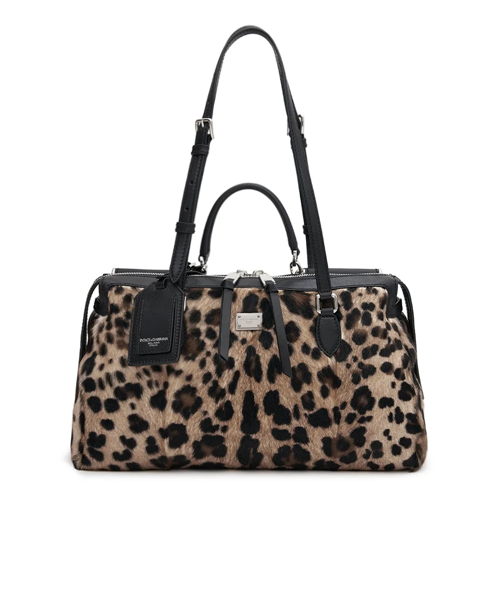 Сумка Vittoria с леопардовым принтом Dolce&Gabbana BB7844-AX853, коричневый цвет • Купить в интернет-магазине Kameron