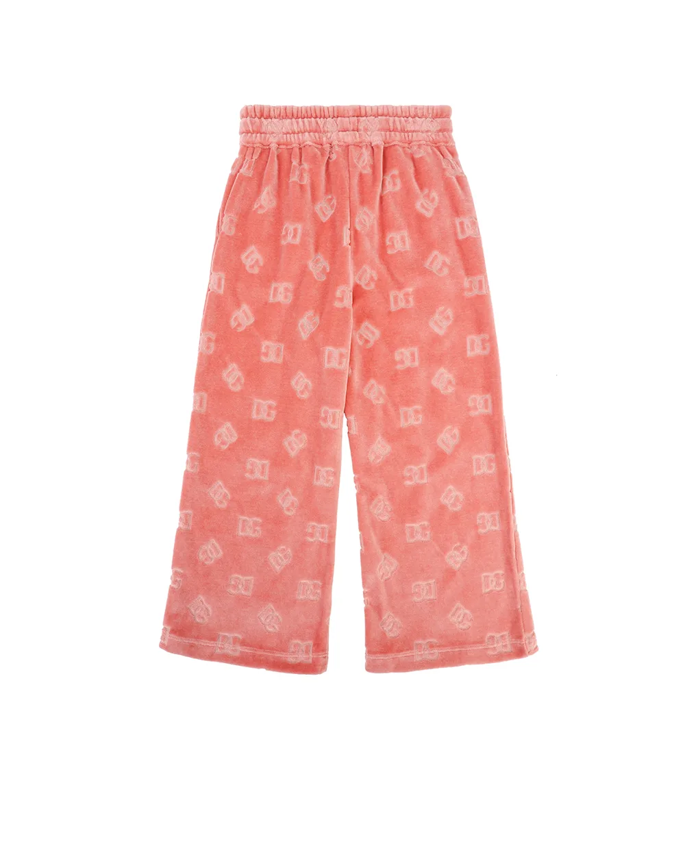 Детские спортивные брюки (костюм) Dolce&Gabbana Kids L5JPF8-FJ7DL-B, розовый цвет • Купить в интернет-магазине Kameron