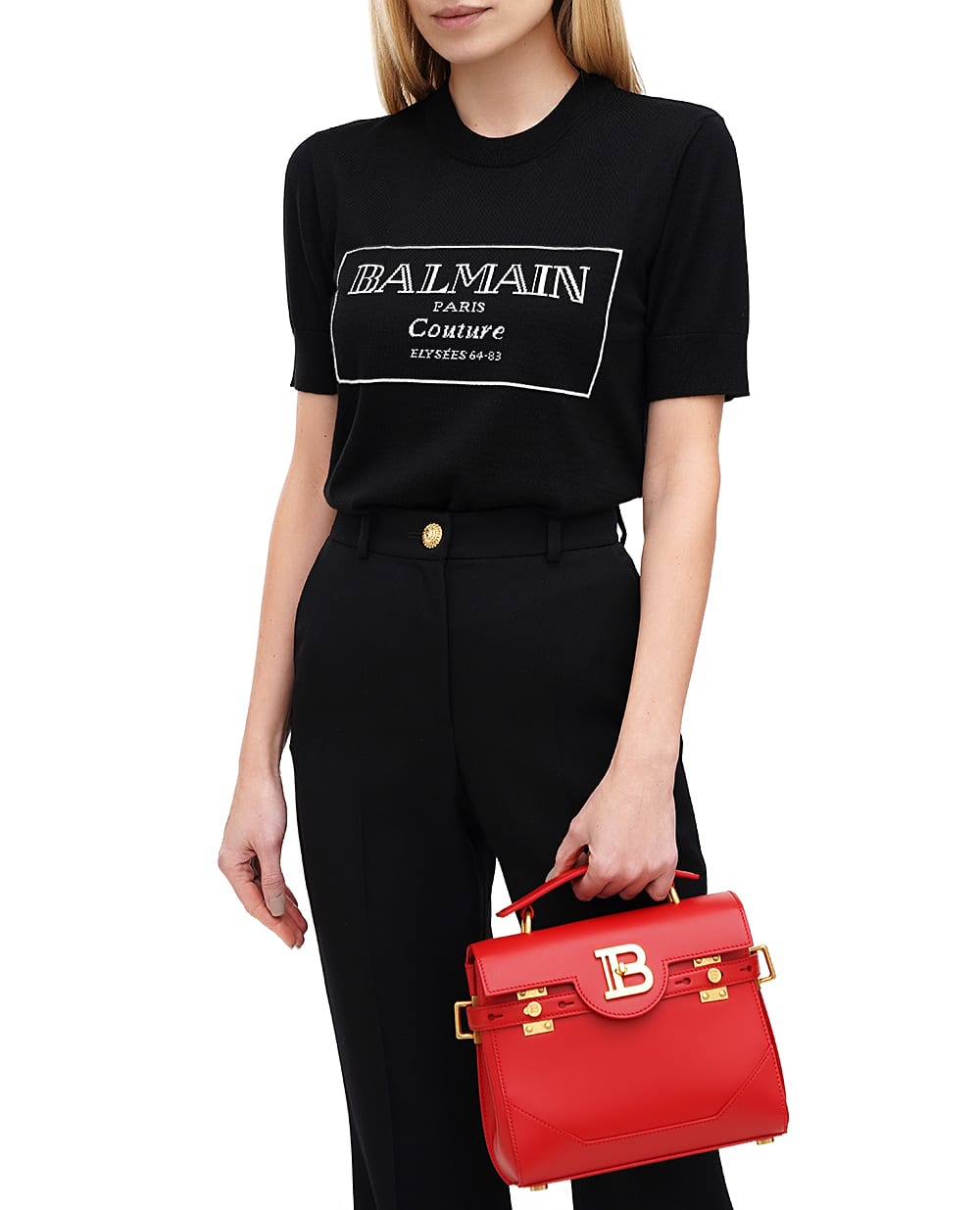 Топ Balmain EF1KA115KH87, черный цвет • Купить в интернет-магазине Kameron