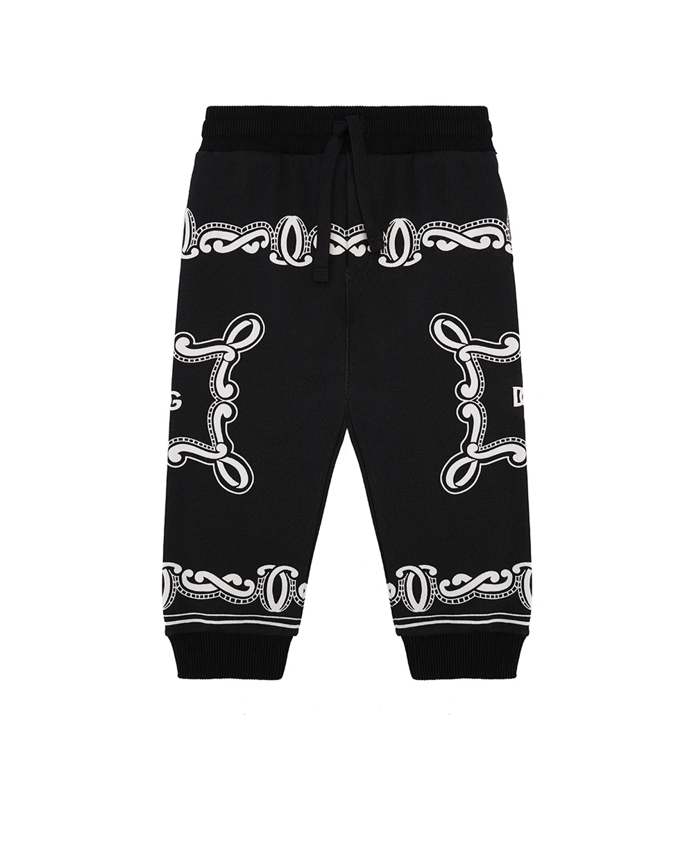 Детские спортивные брюки (костюм) Dolce&Gabbana Kids L1JPIB-II7FQ, черный цвет • Купить в интернет-магазине Kameron