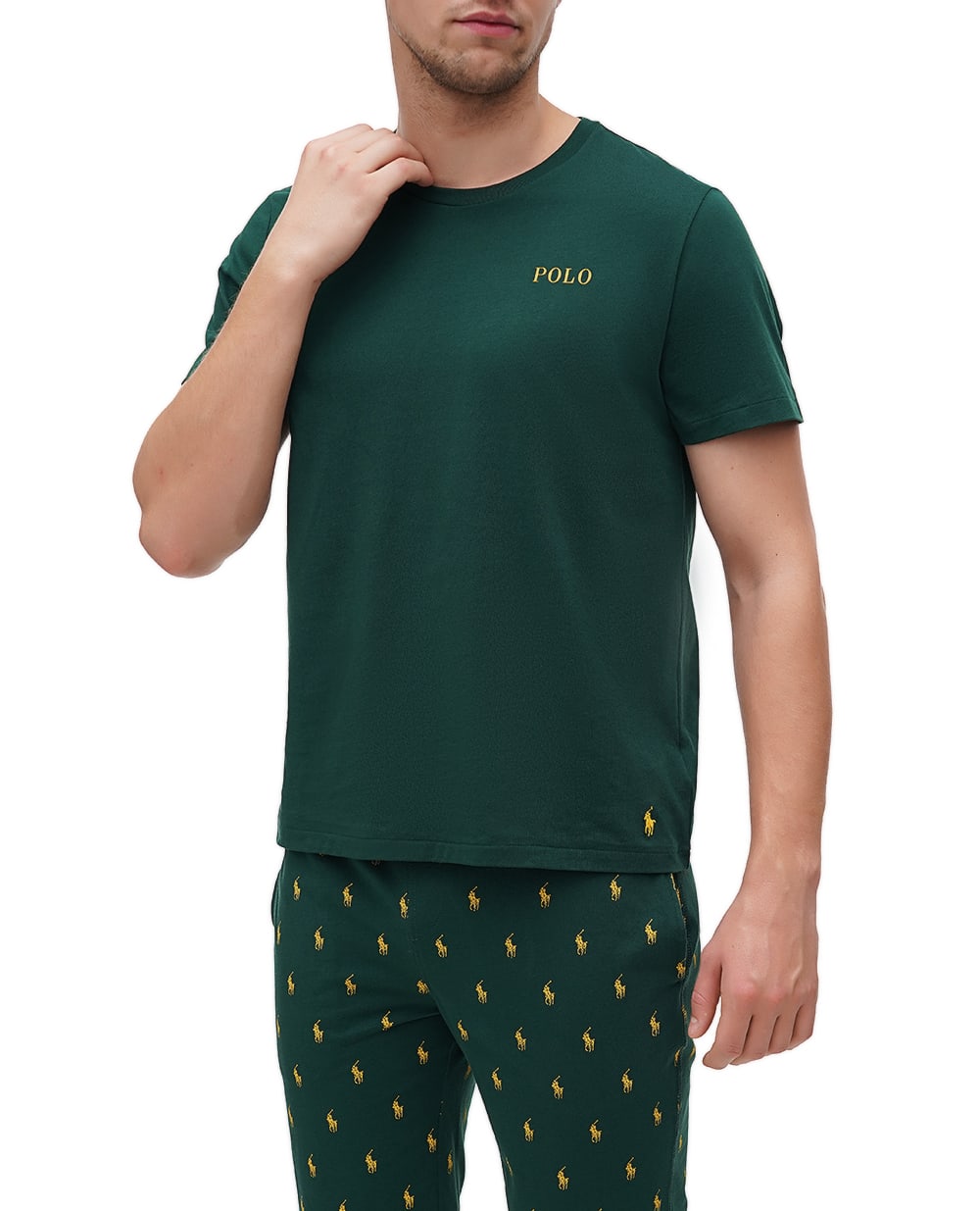 Футболка Polo Ralph Lauren 714931650009, зеленый цвет • Купить в интернет-магазине Kameron