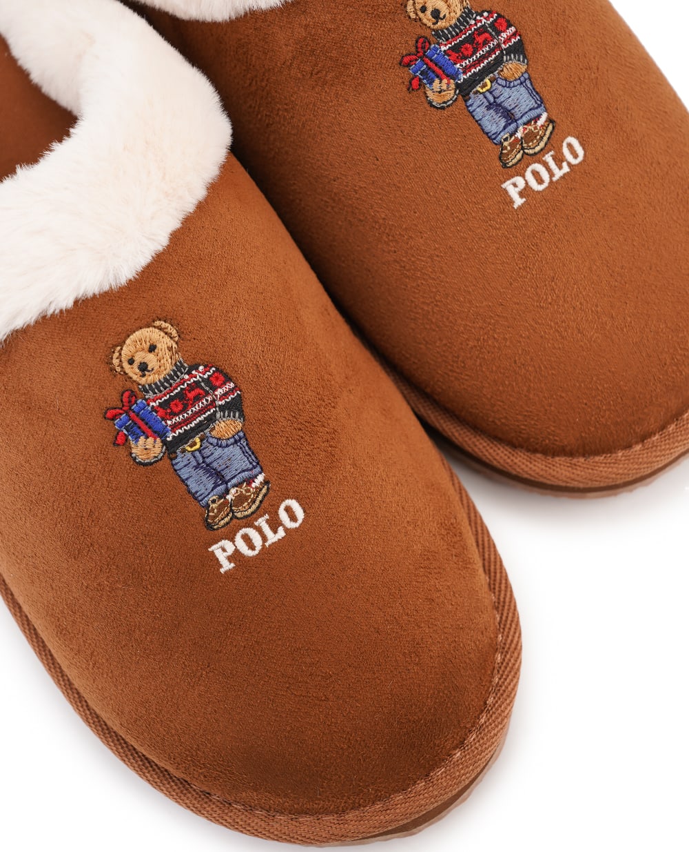 Тапочки Polo Ralph Lauren 842957050001, коричневый цвет • Купить в интернет-магазине Kameron