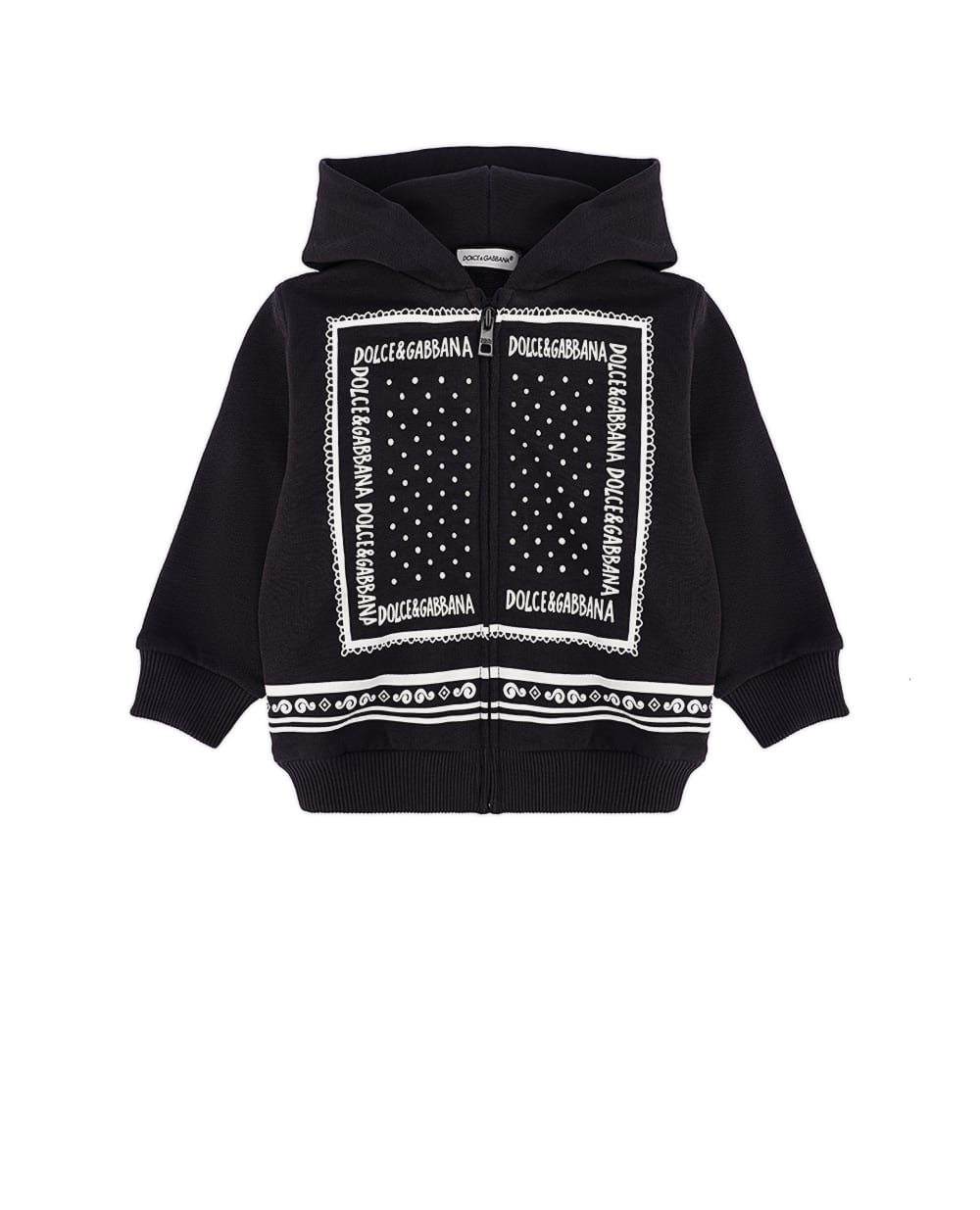 Детская толстовка (костюм) Dolce&Gabbana Kids L1JWIT-G7OLL, черный цвет • Купить в интернет-магазине Kameron