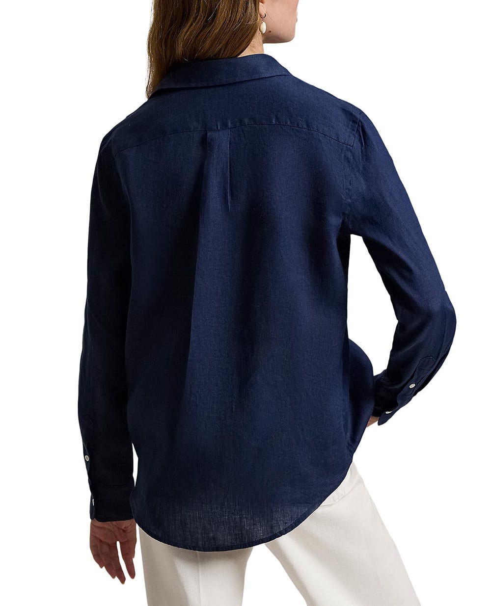Льняная рубашка Polo Ralph Lauren 211970730519, синий цвет • Купить в интернет-магазине Kameron