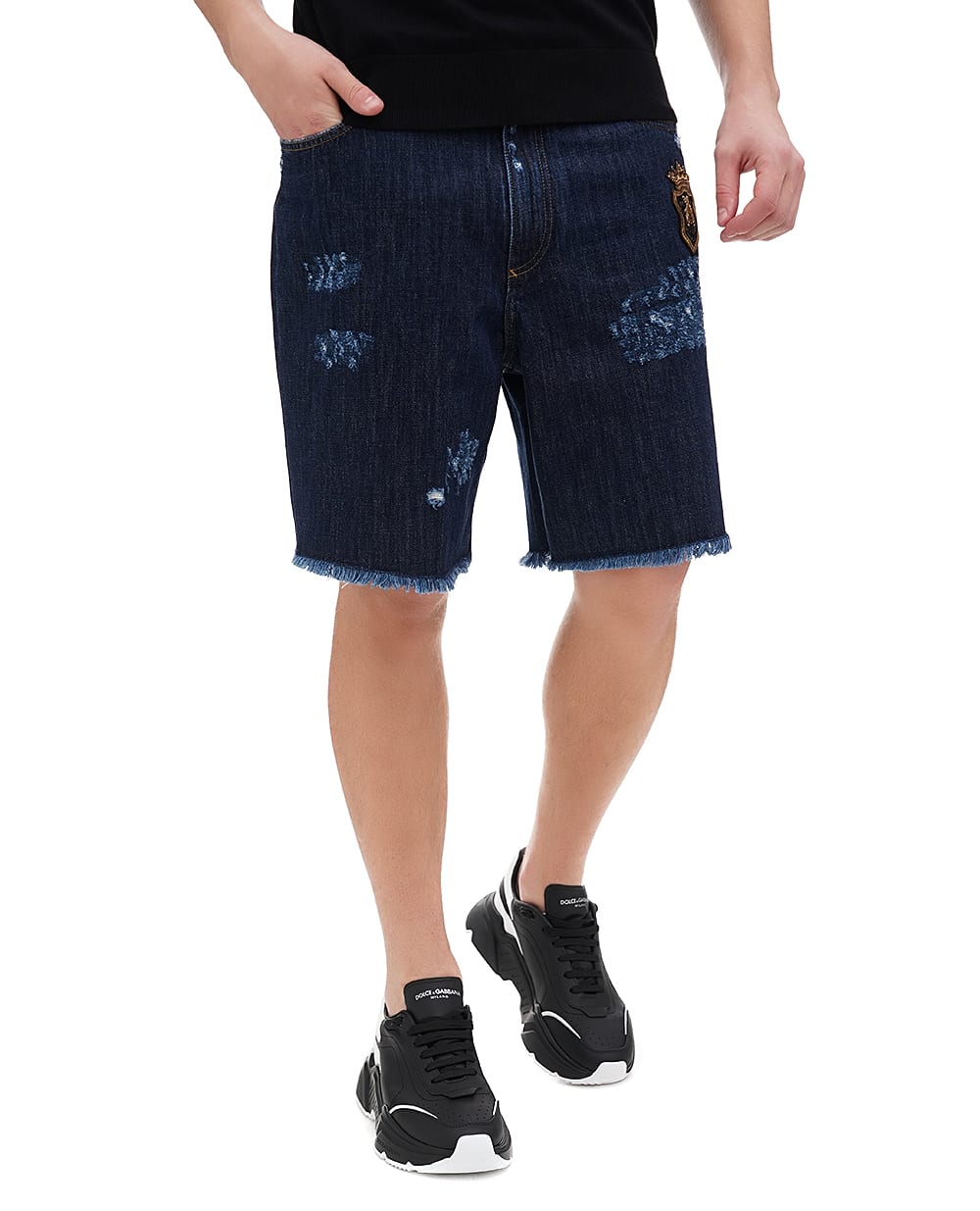 Шорти Dolce&Gabbana GP112Z-G8MU4, темно-синій колір • Купити в інтернет-магазині Kameron