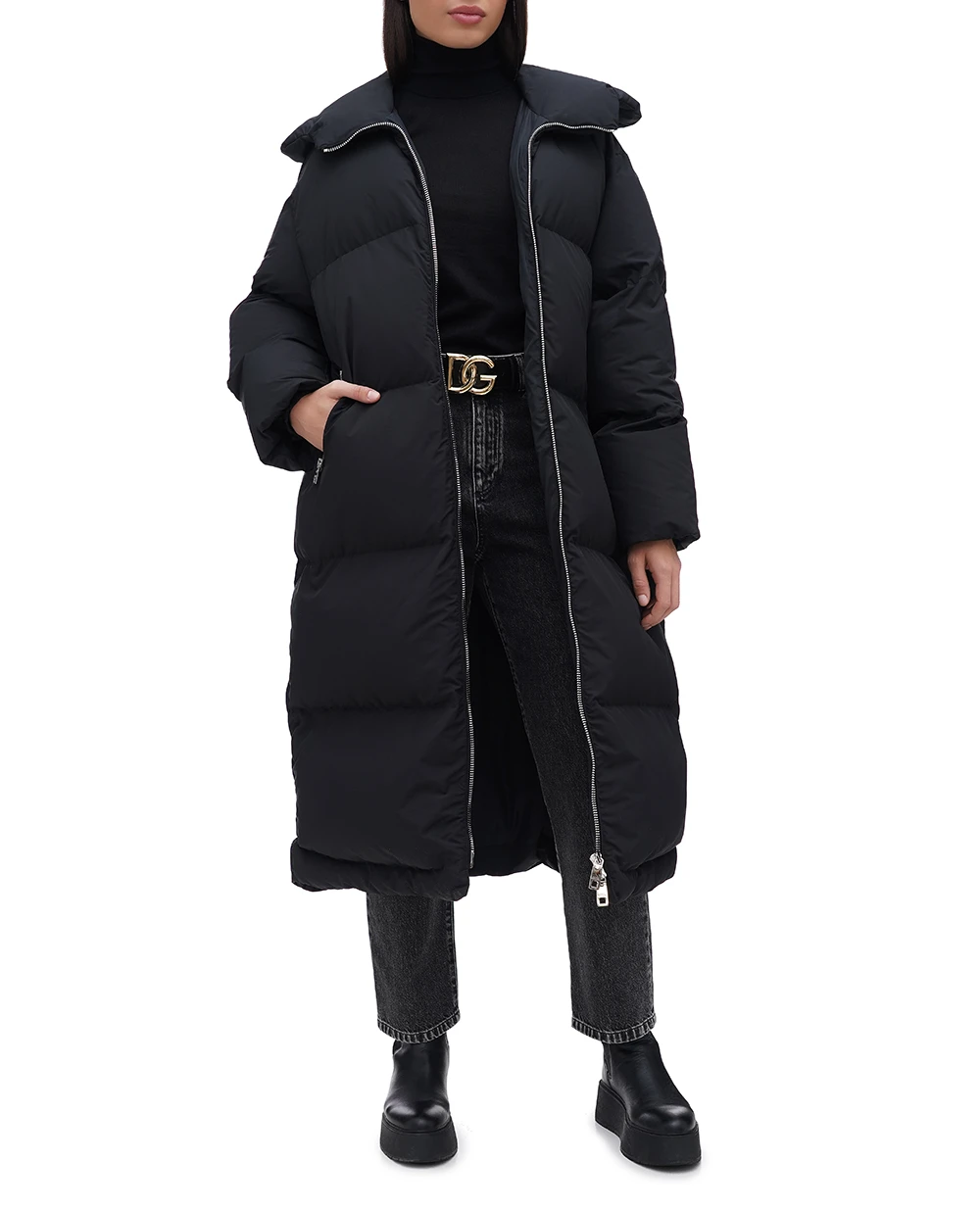 Пуховик Dolce&Gabbana F9S16T-GDCMR, чорний колір • Купити в інтернет-магазині Kameron