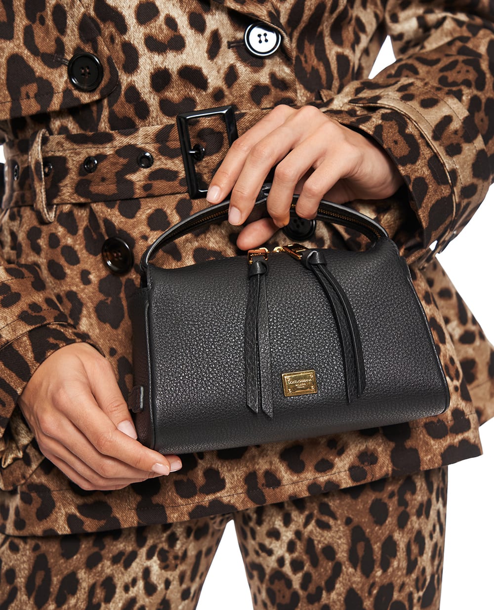 Сумка Vittoria Mini из телячьей кожи Dolce&Gabbana BB7889-A0841, черный цвет • Купить в интернет-магазине Kameron