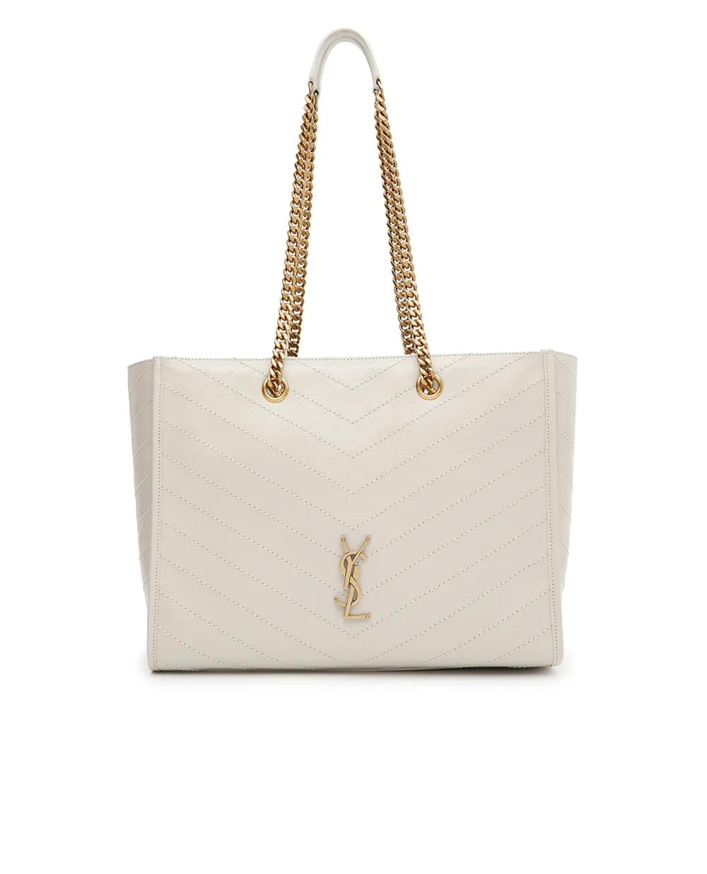 Сумка NIKI из телячьей кожи Saint Laurent 871151-0EN07, белый цвет • Купить в интернет-магазине Kameron