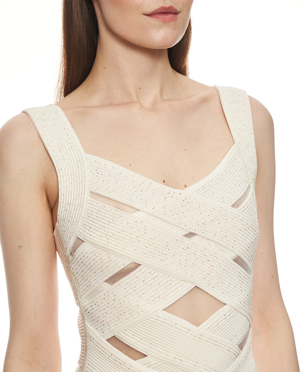 Платье Balmain GF0R2369KJ84, белый цвет • Купить в интернет-магазине Kameron