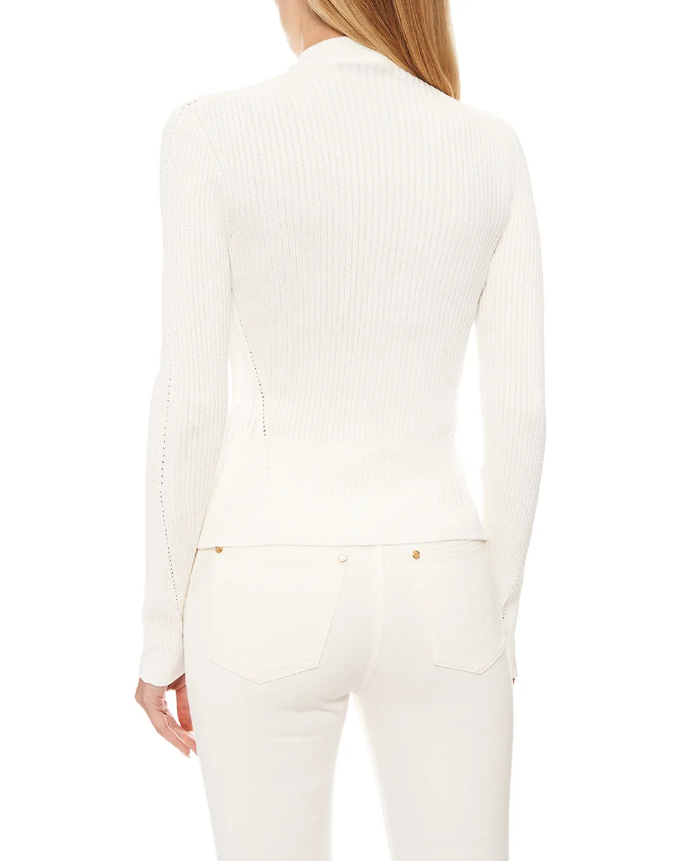 Кардиган Balmain FF0KL191KJ15, белый цвет • Купить в интернет-магазине Kameron