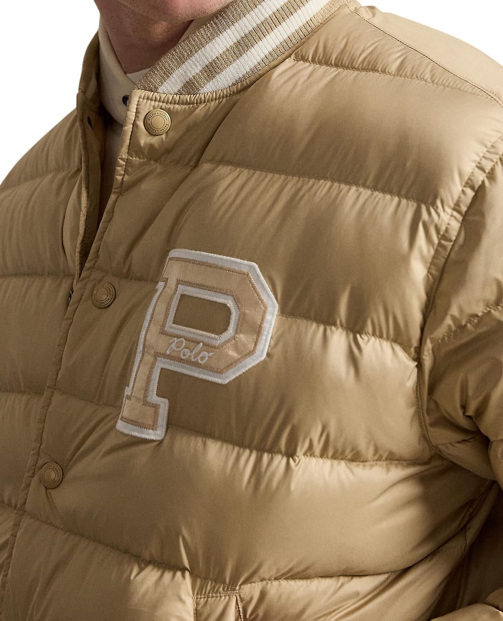 Стьобана куртка Colden Polo Ralph Lauren 710B17649002, темно-бежевого колір • Купити в інтернет-магазині Kameron