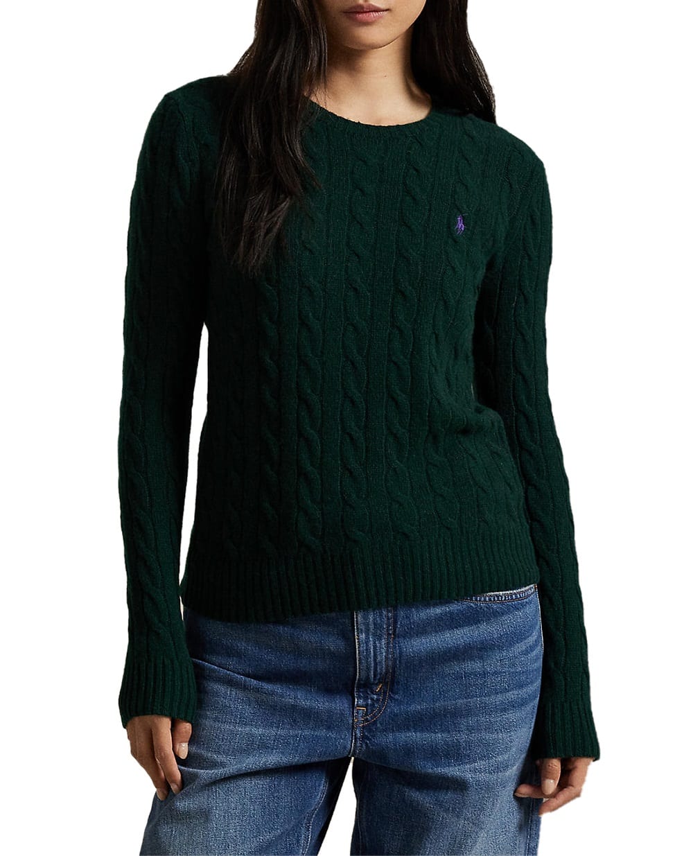 Свитер из шерсти и кашемира Polo Ralph Lauren 211971865009, зеленый цвет • Купить в интернет-магазине Kameron
