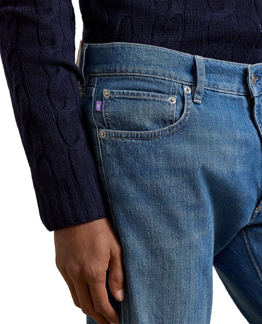 Джинсы Slim Fit Indigo Ralph Lauren Purple Label 790965529001, синий цвет • Купить в интернет-магазине Kameron