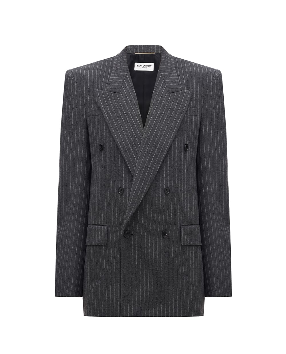 Жакет Saint Laurent 762930-Y5H37, сірий колір • Купити в інтернет-магазині Kameron