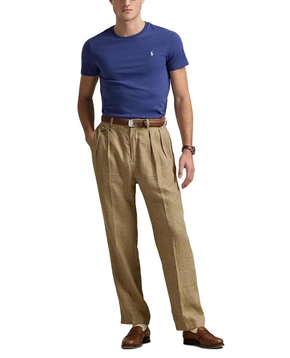 Футболка Polo Ralph Lauren 710671438427, синий цвет • Купить в интернет-магазине Kameron