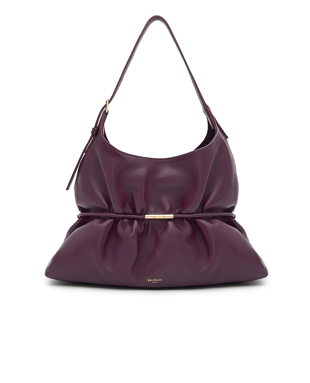Сумка SPHYNX medium из овечьей кожи Balmain HN0DB094LNPH, фиолетовый цвет • Купить в интернет-магазине Kameron