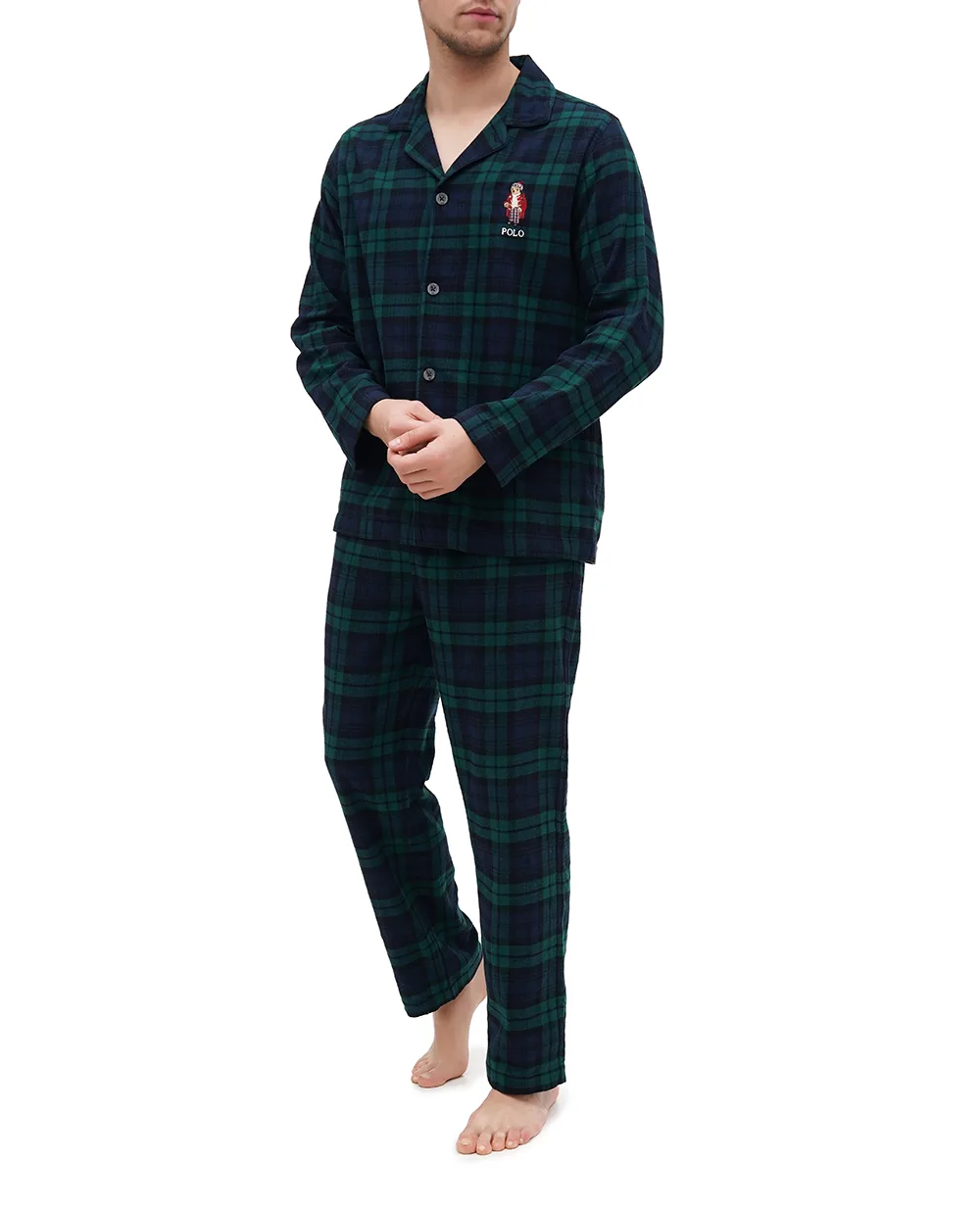 Пижама Polo Bear (рубашка, брюки) Polo Ralph Lauren 714915985002, разноцветный цвет • Купить в интернет-магазине Kameron