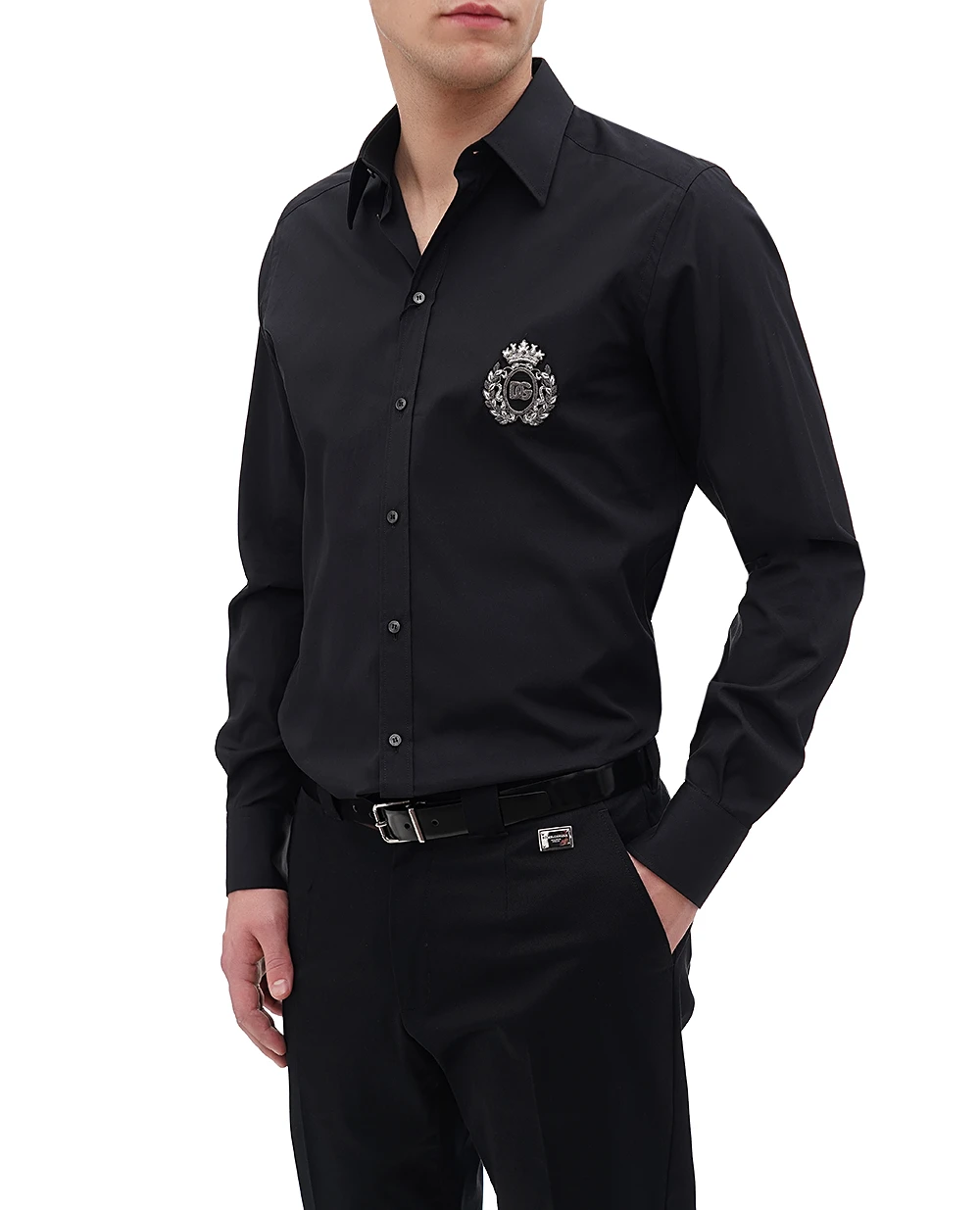 Рубашка Dolce&Gabbana G5ML1Z-GI757, черный цвет • Купить в интернет-магазине Kameron