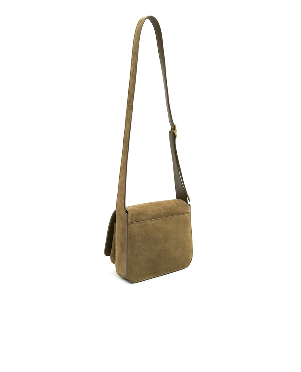 Сумка NIKI из замши Saint Laurent 718556-1U80W, хаки цвет • Купить в интернет-магазине Kameron