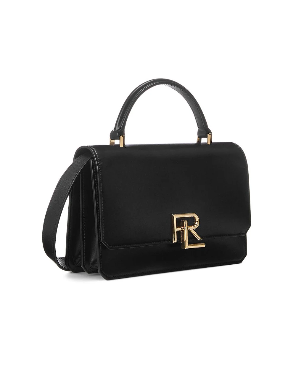 Сумка-кроссбоди из кожи Ralph Lauren Collection 435930958007, черный цвет • Купить в интернет-магазине Kameron