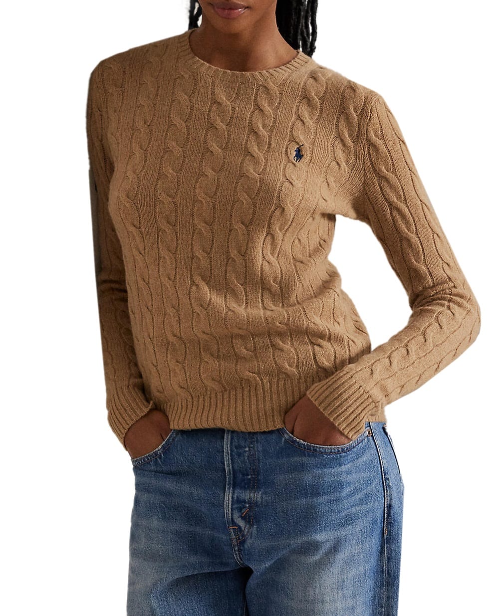 Свитер из шерсти и кашемира Polo Ralph Lauren 211971865002, коричневый цвет • Купить в интернет-магазине Kameron