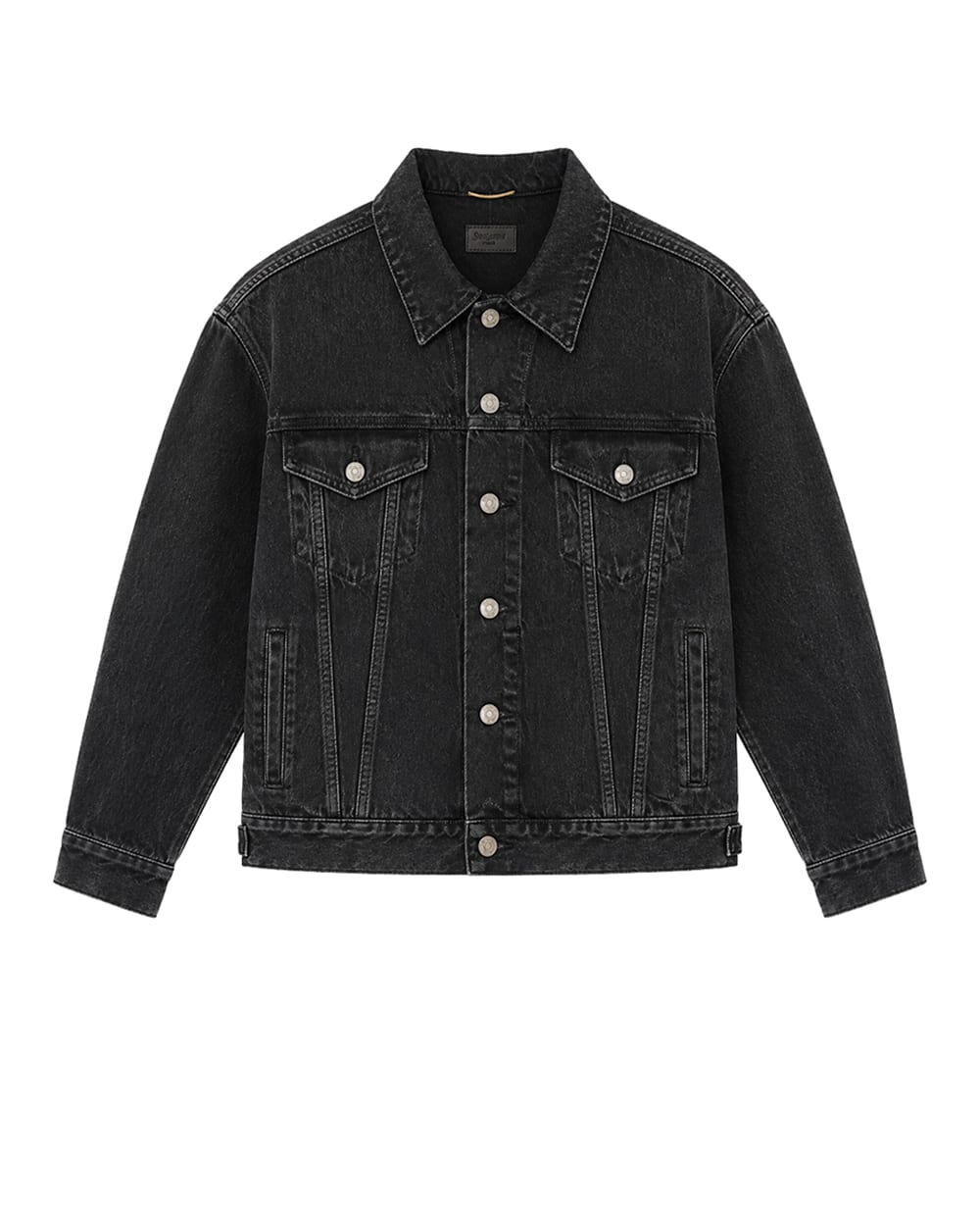 Джинсова куртка Saint Laurent 850145-Y27YA, чорний колір • Купити в інтернет-магазині Kameron