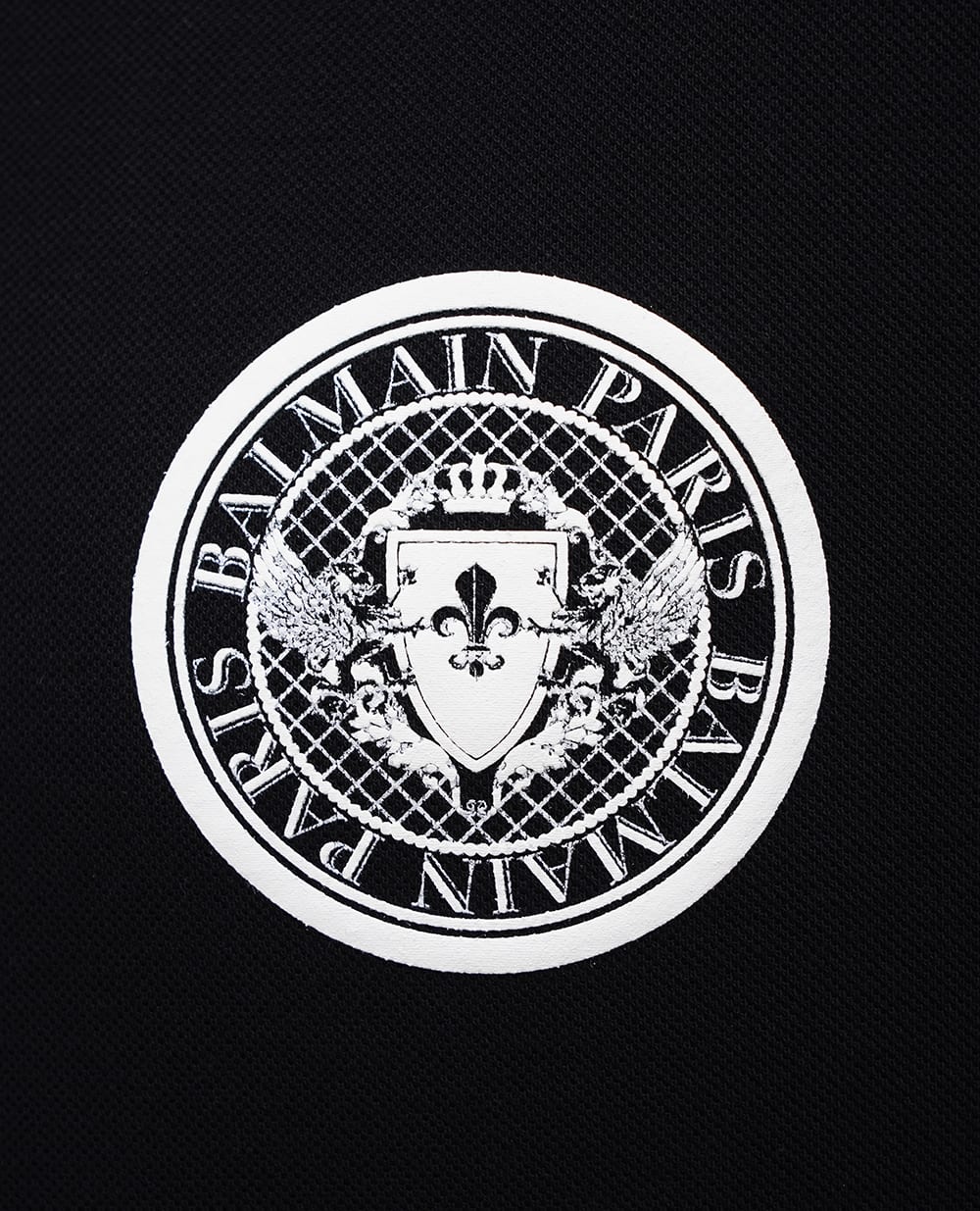 Поло Balmain EH1GC026BC94, черный цвет • Купить в интернет-магазине Kameron
