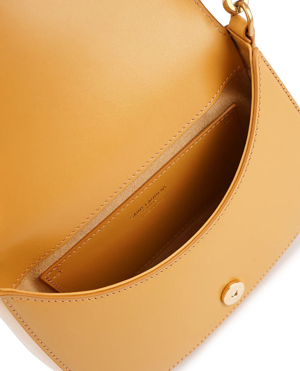 Кожаная сумка Voltaire Top Handle Bronze Saint Laurent 800846-0SX0W, желтый цвет • Купить в интернет-магазине Kameron