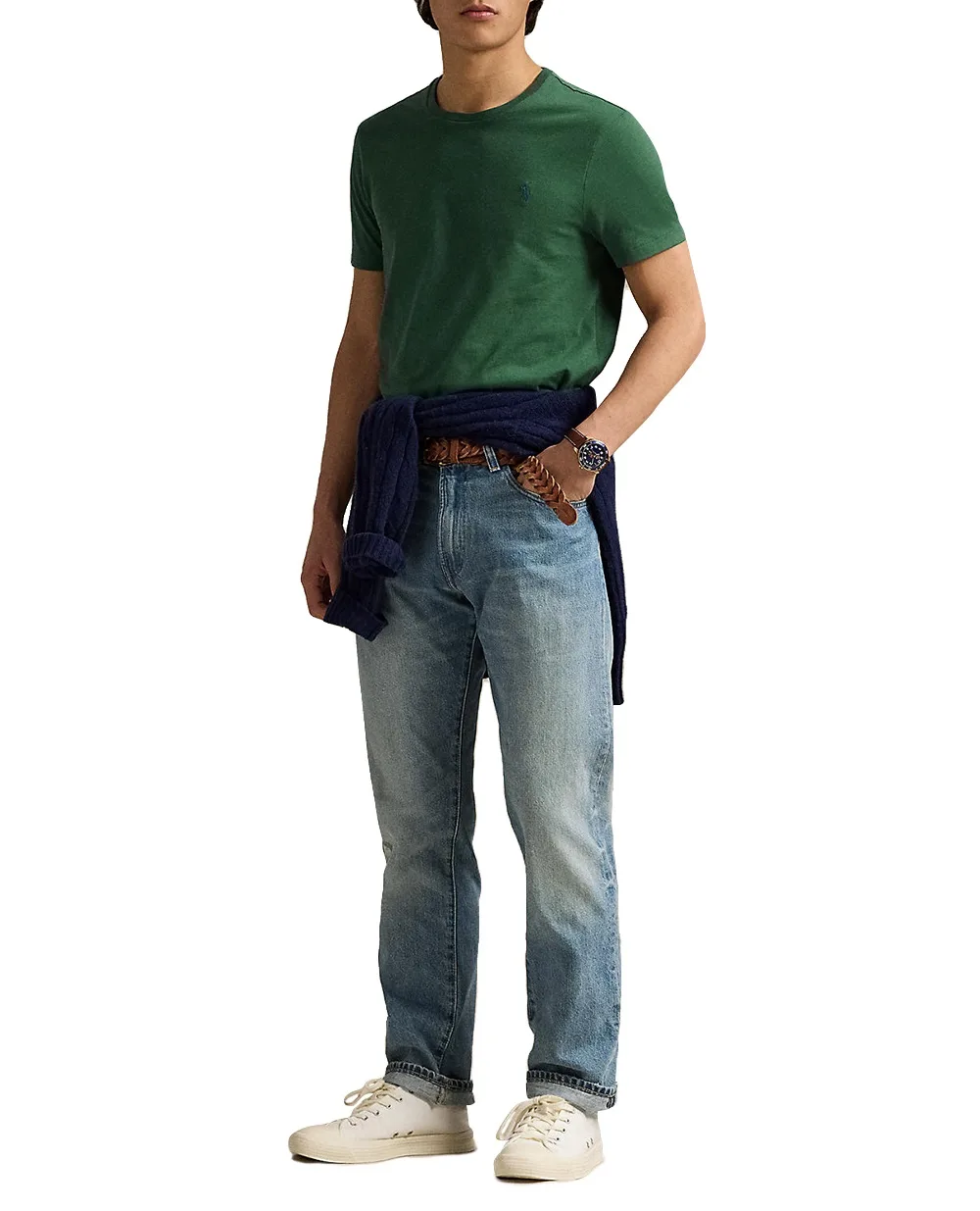 Футболка Polo Ralph Lauren 710671438425, зеленый цвет • Купить в интернет-магазине Kameron