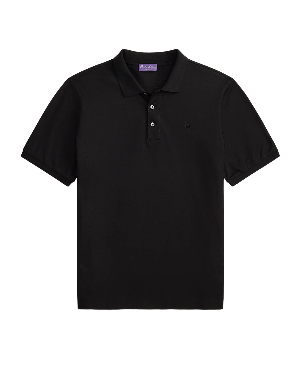 Поло з піке Ralph Lauren Purple Label 790877021001, чорний колір • Купити в інтернет-магазині Kameron