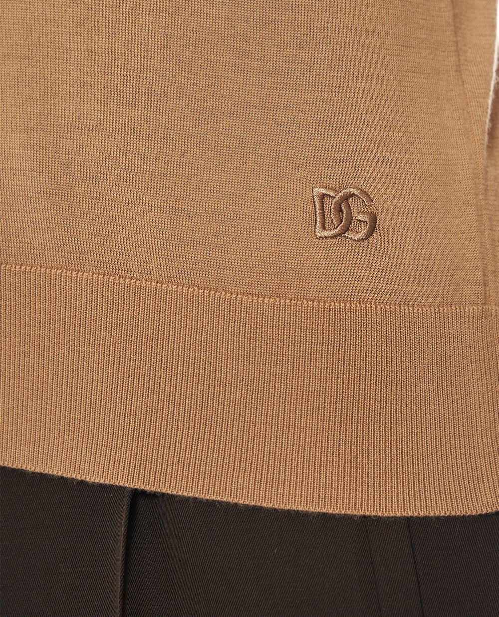 Гольф із кашеміру Dolce&Gabbana FXW42Z-JBW0P, коричневий колір • Купити в інтернет-магазині Kameron