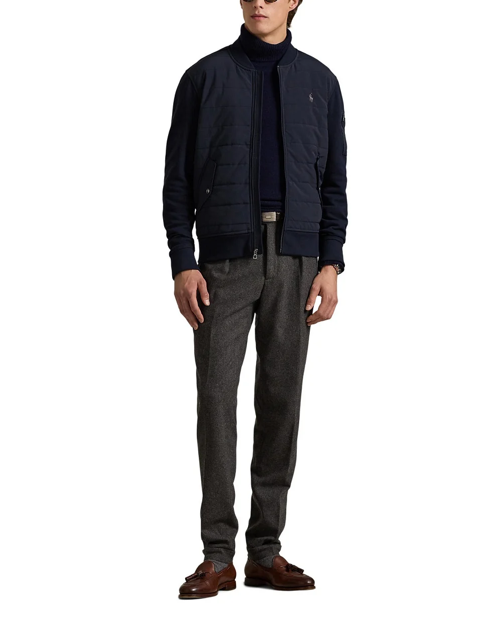 Бомбер Polo Ralph Lauren 710981493002, синий цвет • Купить в интернет-магазине Kameron