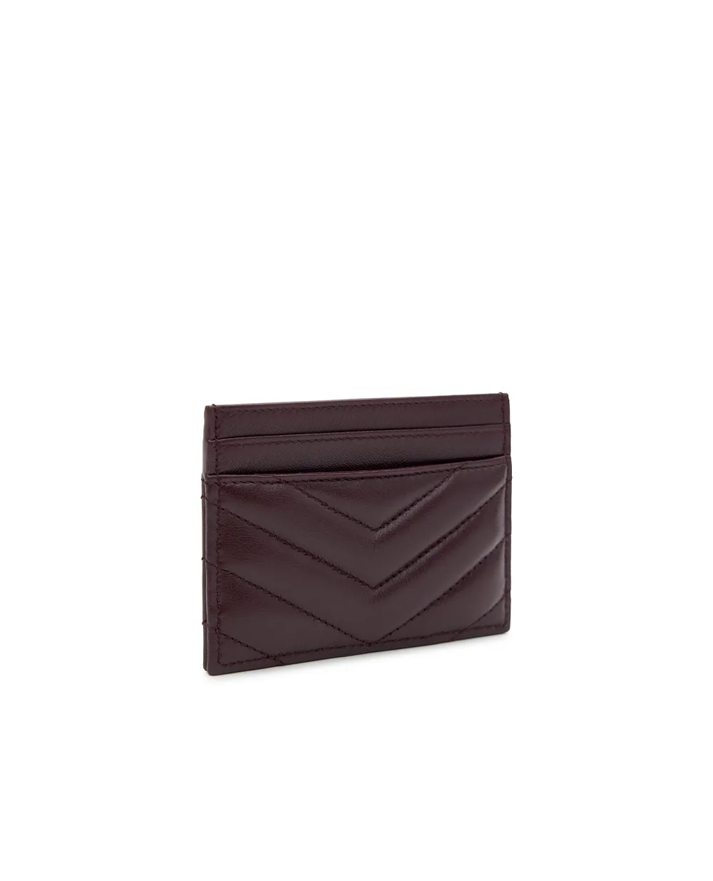 Визитница Saint Laurent 423291-AAA44, бордовый цвет • Купить в интернет-магазине Kameron