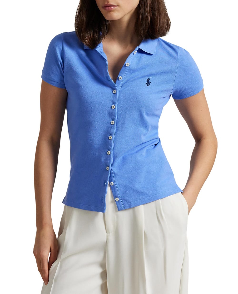 Поло Polo Ralph Lauren 211939272005, голубой цвет • Купить в интернет-магазине Kameron